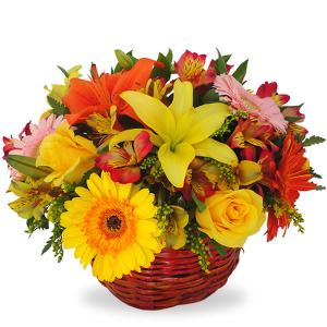 Canasta floral de temporada