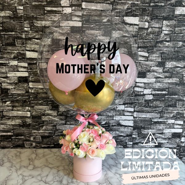 10 % DESCUENTO Arreglo combinado con burbuja Happy Mothers day  3635