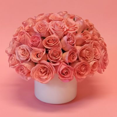 Hermoso arreglo de 100 rosas pink 3432
