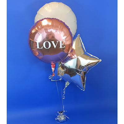 Ramillete de globos Love rosa 3215