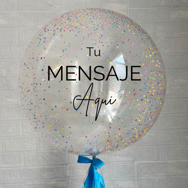 Burbuja confeti personalizada 4076