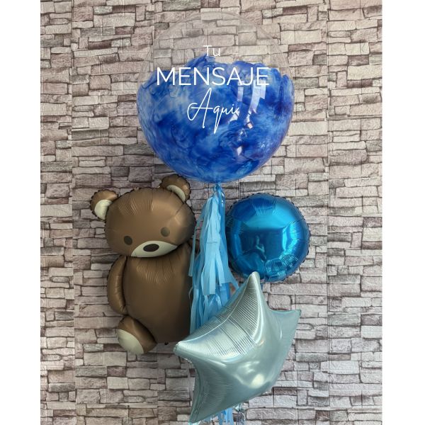 Combo oso y burbuja personalizado 4079