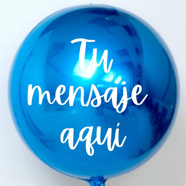Globo esfera azul personalizado 3643