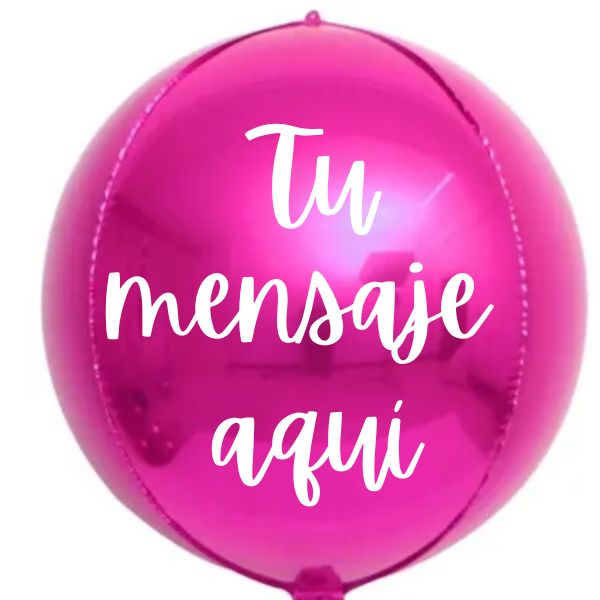 Globo esfera fiusha personalizado 3642