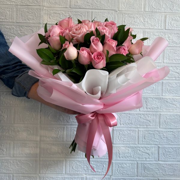 Ramo pink de 24 rosas 3746